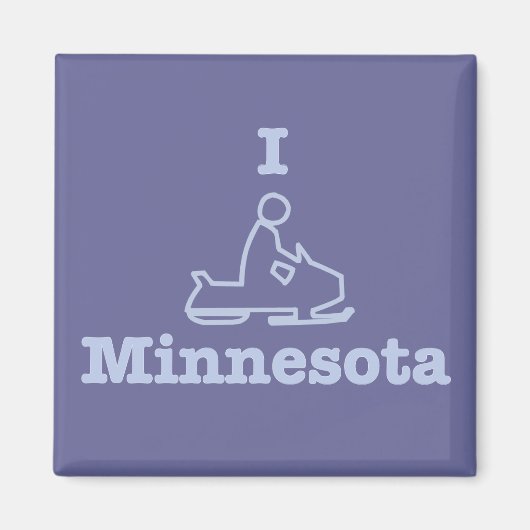 Aimant I Motoneige Minnesota (Devant)