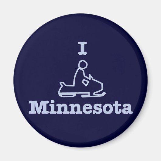 Aimant I Motoneige Minnesota (Devant)