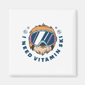 Aimant I Need Vitamine Ski (Devant)