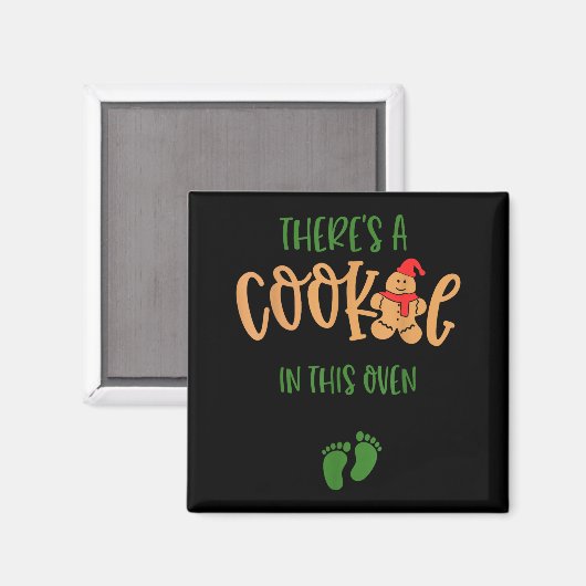 Aimant I Put A Cookie In That Oven Couples Christmas Preg (Recto/Verso)