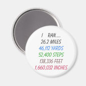 Aimant I Ran 26,2 miles (Recto/Verso)
