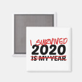 Aimant I Survived 2020 (Recto/Verso)