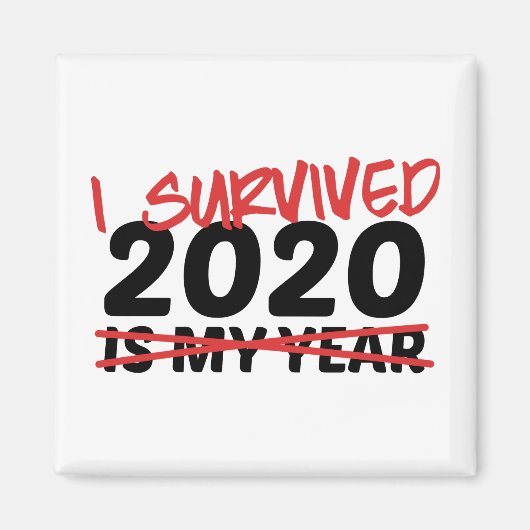 Aimant I Survived 2020 (Devant)