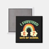 Aimant I Survived 67 Days Of School Funny Meme Student Te (Recto/Verso)