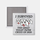 Aimant I Survived The Great Toilet Paper Crisis of 2020 (Recto/Verso)
