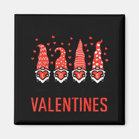 Aimant I Teach Cutest Little Valentines Gnomes Love Teach (Devant)