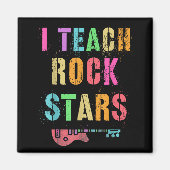 Aimant I Teach Rockstars Band Vibes Teacher Rocks My Musi (Devant)
