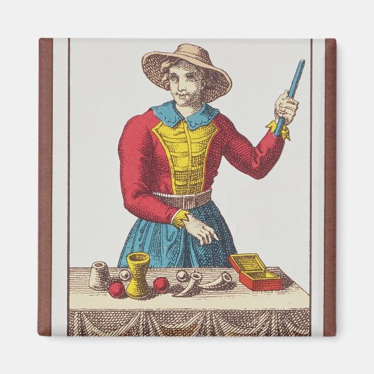 Aimant I The Magician, sept cartes tarot (Devant)