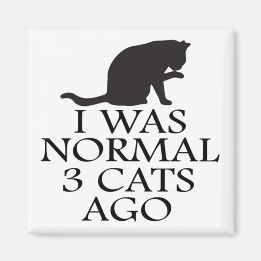 Aimant i-was-normal-3-chats-ago-drôle-chat (Devant)