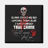 Aimant I Watch Enough True Crime They'll Never Find You F (Devant)