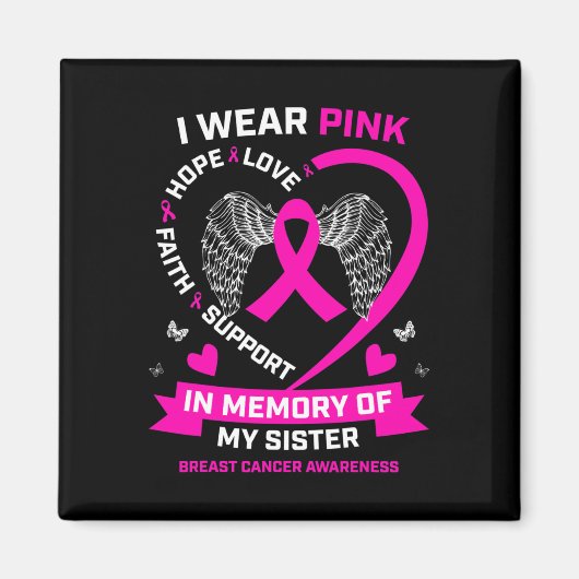 Aimant I Wear Pink (Devant)