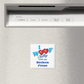 Aimant I Woof Bichon Frise (In Situ (Lave-vaisselle))