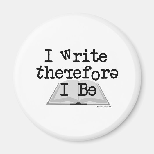 Aimant I Write Therefore I Be Bad Grammar Writer Fun (Devant)