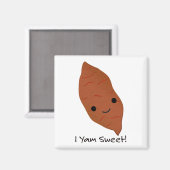 Aimant I Yam Sweet Cute kawaii Sweet Potato (Recto/Verso)