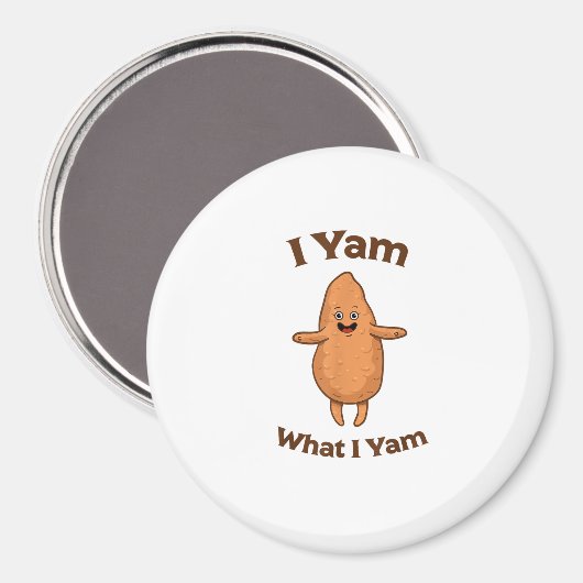 Aimant I Yam What I Yam Dancing Sweet Potato Thanksgiving (Recto/Verso)