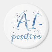 Aimant IA-Positive Text Art (Devant)