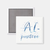 Aimant IA-Positive Text Art (Recto/Verso)