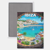 Aimant Ibiza Espagne Travel (Recto/Verso)