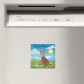 Aimant Ibizan Hound Podenco Bunny Love (In Situ (Lave-vaisselle))