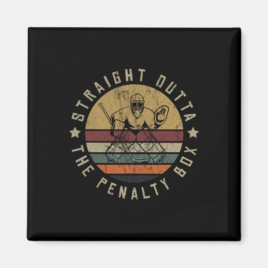 Aimant Ice Hockey Player Goalie Jersey Puck Face Mask Tea (Devant)