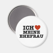 Aimant Ich Liebe Meine ehefrau (Recto/Verso)