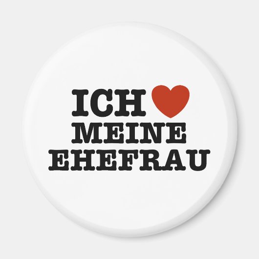 Aimant Ich Liebe Meine ehefrau (Devant)