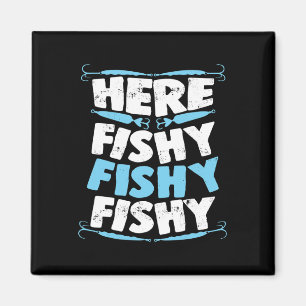 Aimant Ici Poisson Poisson Poisson T Chemise Hommes Femme