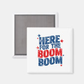 Aimant Ici pour le Boom 4 juillet Patriotic (Recto/Verso)