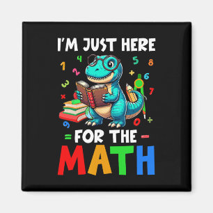 Aimant Ici pour les maths Mignon T-rex Compter les nombre
