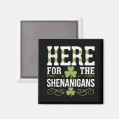 Aimant Ici pour les Shenanigans Irlandais Irlande St. Pat (Recto/Verso)