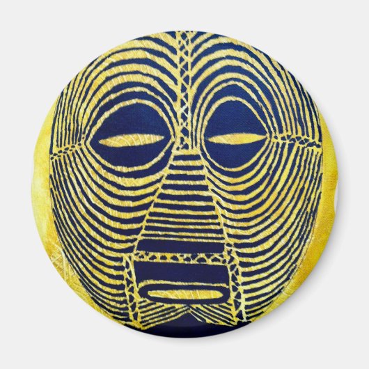 Aimant Icône africaine : Masque Luba (Congo) (Devant)