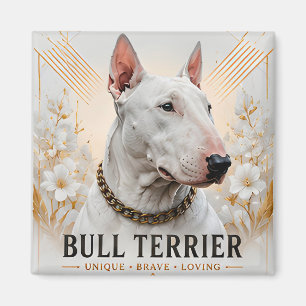 Aimant Icône Bull Terrier Intrépide