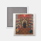 Aimant Icône byzantine orthodoxe de la Pentecôte (Recto/Verso)