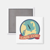 Aimant Icône Cape Cod (Recto/Verso)