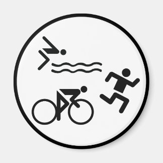 Aimant icône cercle triathlon