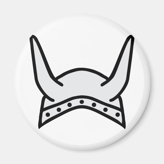 Aimant icône de casque viking (Devant)