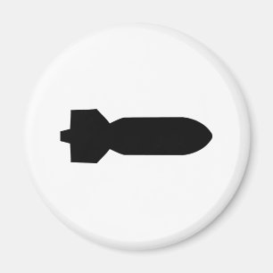 Aimant icône de la bombe noire