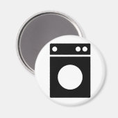Aimant icône de la machine à laver (Recto/Verso)
