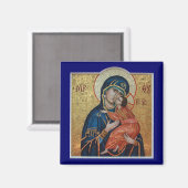 Aimant Icône de l'aimant Theotokos (Recto/Verso)
