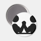 Aimant icône de lutte de bras (Recto/Verso)