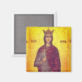 Aimant Icône de Saint Barbara (Recto/Verso)