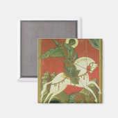 Aimant Icône de Saint George et du Dragon (Recto/Verso)