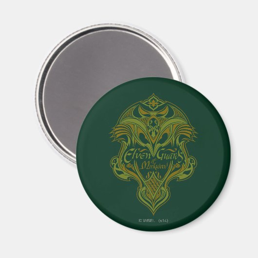 Aimant Icône des gardes elfes de Mirkwood Shield (Recto/Verso)