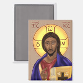 Aimant Icône du Christ (Recto/Verso)