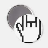 Aimant icône en métal noir (Recto/Verso)