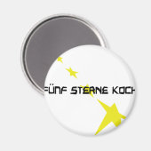 Aimant icône fünf Sterne Koch (Recto/Verso)