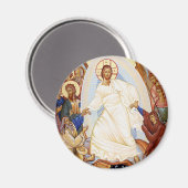 Aimant Icône orthodoxe de l'Anastasis Résurrection (Recto/Verso)