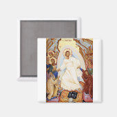 Aimant Icône orthodoxe de l'Anastasis Résurrection (Recto/Verso)