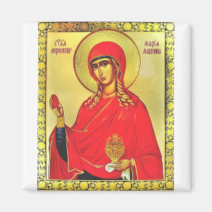 Aimant icône orthodoxe de sainte Marie Madeleine
