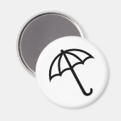 Aimant Icône Parapluie (Recto/Verso)
